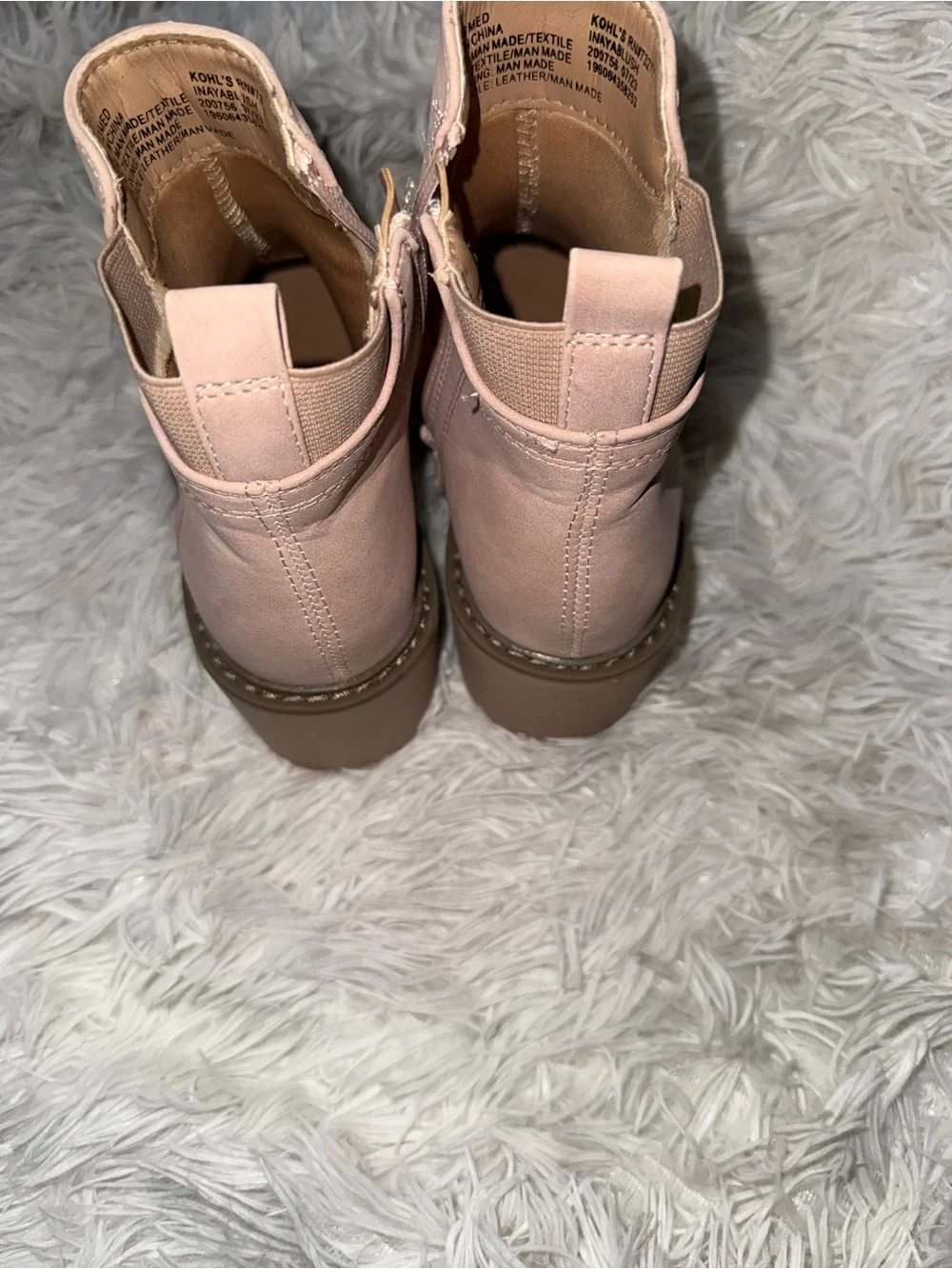 Girls' Ankle Boots in Soft Pink Blush - Kids